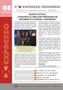 Jornal Expresso Rouxinol - Nº08 capa
