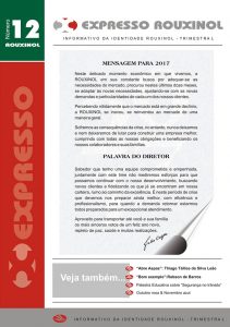 Jornal Expresso Rouxinol - Nº12 capa