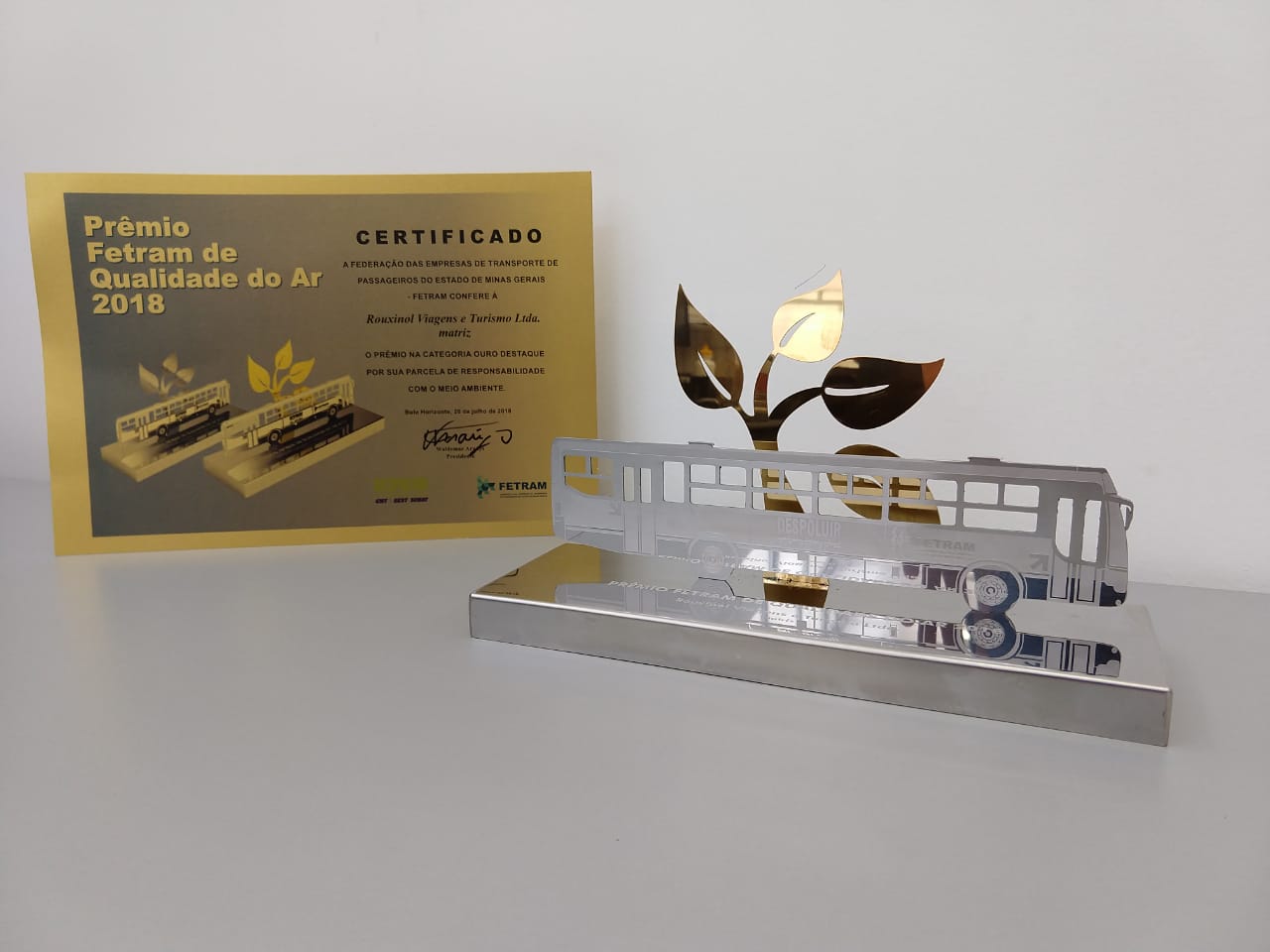 Prêmio FETRAM de Qualidade do ar 2018 – DESPOLUIR – Matriz