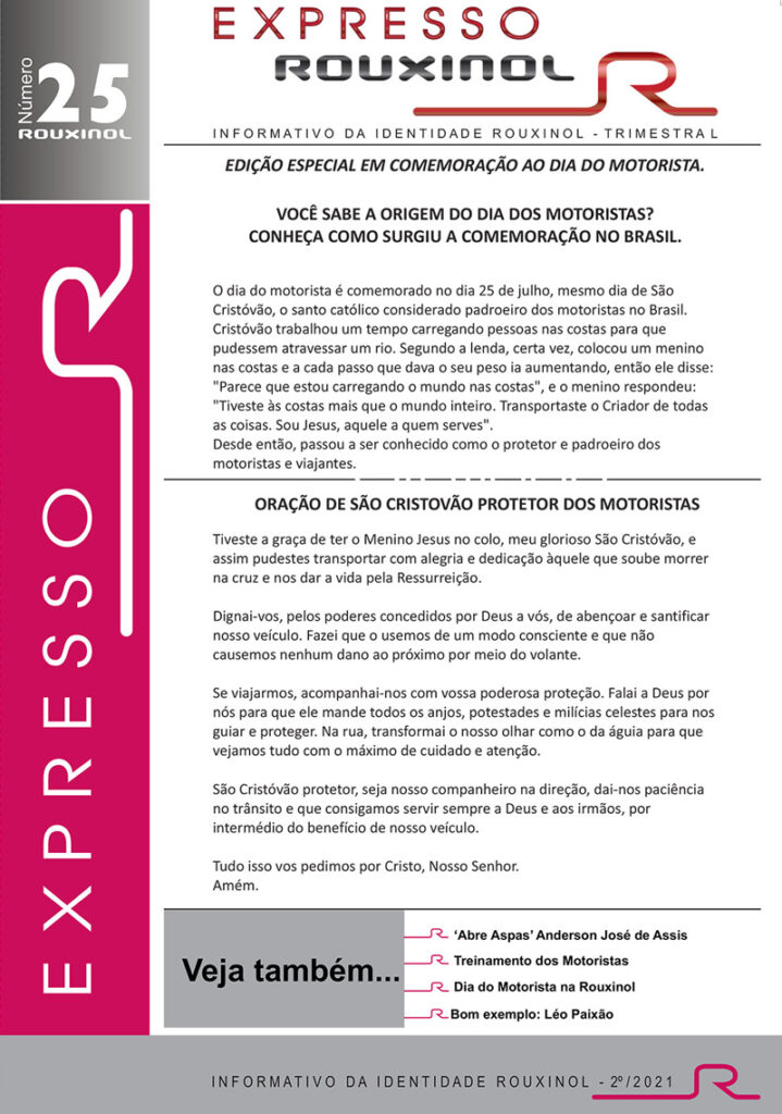 Informativo Expresso Rouxinol – Nº25